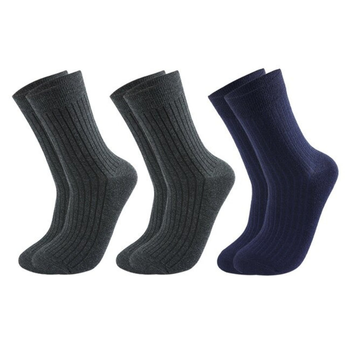 3 Pairs Of Casual Warm Winter Socks For Men