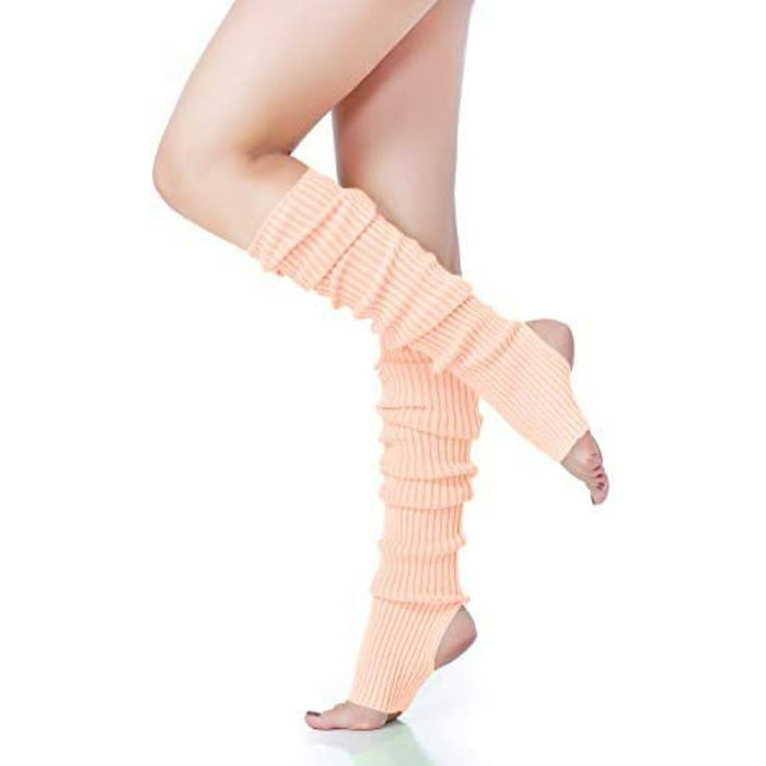 Women’s Neon Knit Leg Warmer for 80s Party Dance Sports Yoga