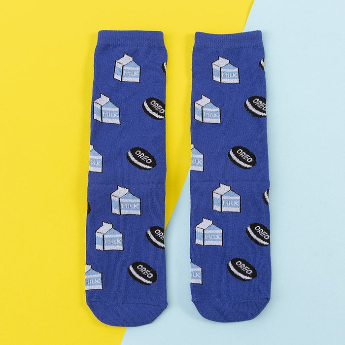 Casual Cotton Cartoony Socks For Women