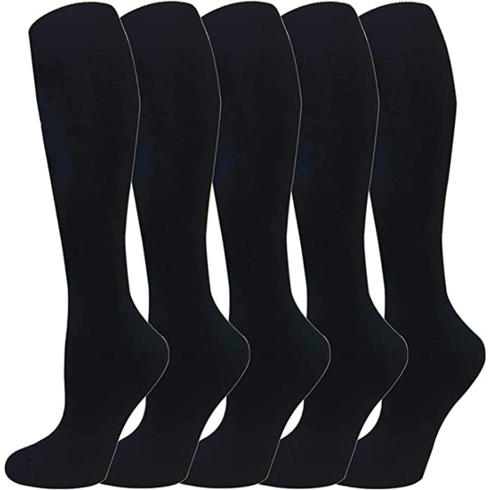 Warm Knee High Socks For Women 5 Pairs