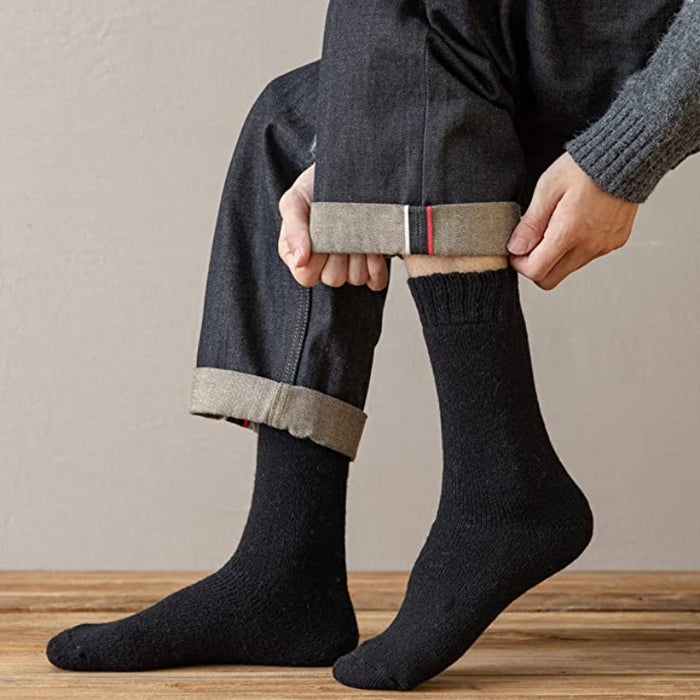 5 Pairs Of Thick Warm Winter Wool Socks