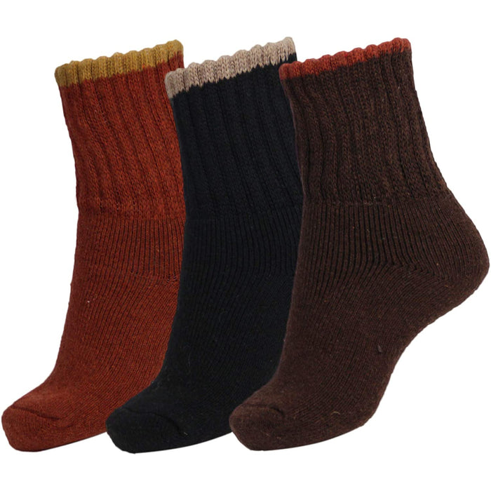 Boot Socks for Women Winter Solid Thick Warm Socks Cozy Crew Socks Christmas Gift