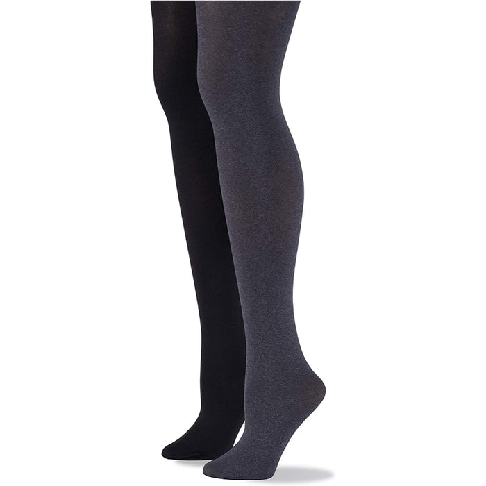 Pack Of 2 Womens Super-opaque Control-top Tights