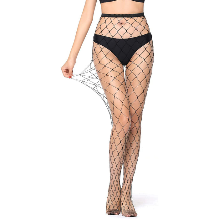 Women's Patterned Tights Fishnet Floral Pantyhose High Waist Stockings