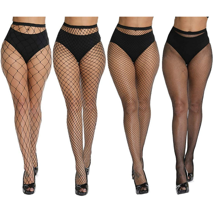 Pack Of High Waist Tights Fishnet Stockings Thigh High Stockings Pantyhose