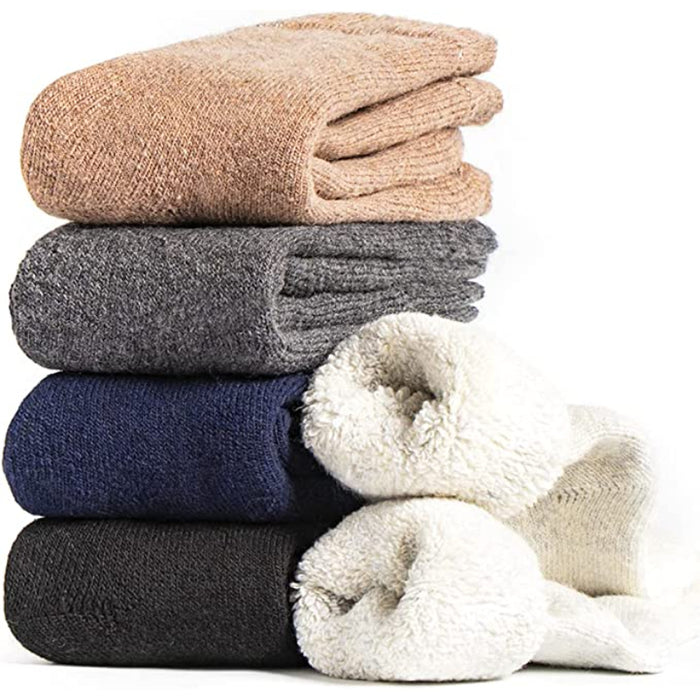 5 Pairs Of Thick Warm Winter Wool Socks