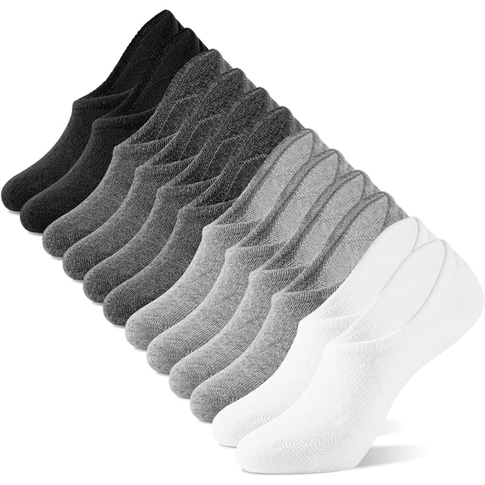 Women and Men No Show Socks Low Cut Anti-slid Athletic Casual Invisible Liner Socks