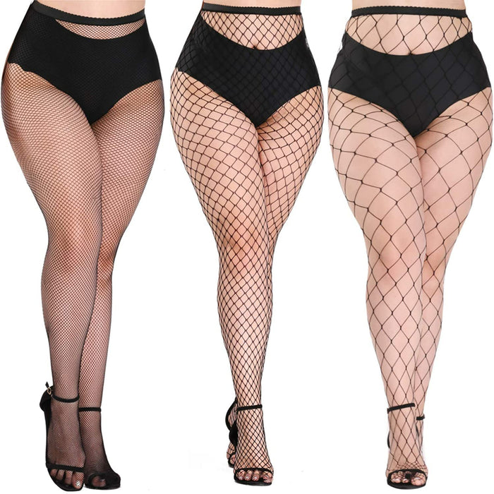 Pack Of High Waist Tights Fishnet Stockings Thigh High Stockings Pantyhose