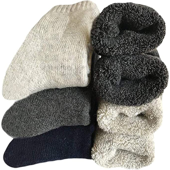 Soft Warm Winter Wool Socks 3 Pairs