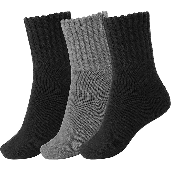 Boot Socks for Women Winter Solid Thick Warm Socks Cozy Crew Socks Christmas Gift