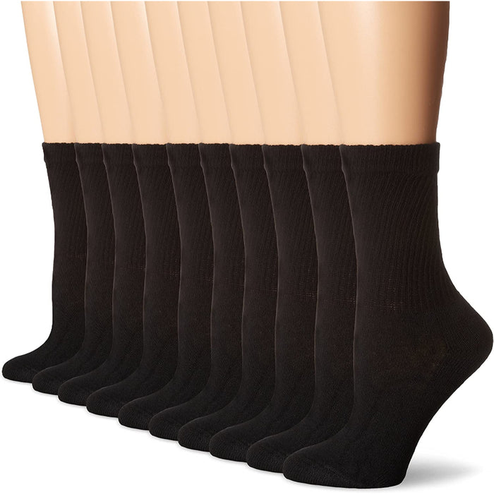 Women's 10-Pair Value Pack Crew Socks