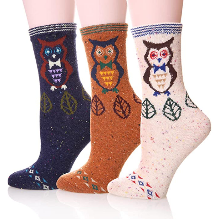 5 Pairs Of Mid-Length Soft Wool Hiking Socks For Women