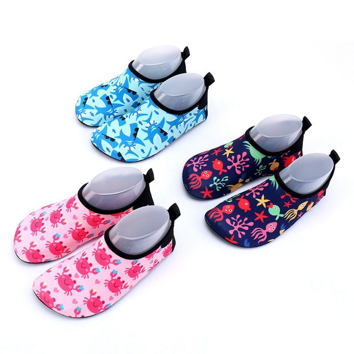 Children's Printed Swimming Shoes Aqua Socks Water Shoes | Lightweight & Quick-Drying