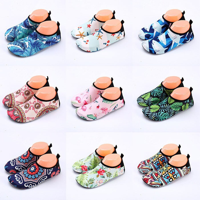 Children's Printed Swimming Shoes Aqua Socks Water Shoes | Lightweight & Quick-Drying