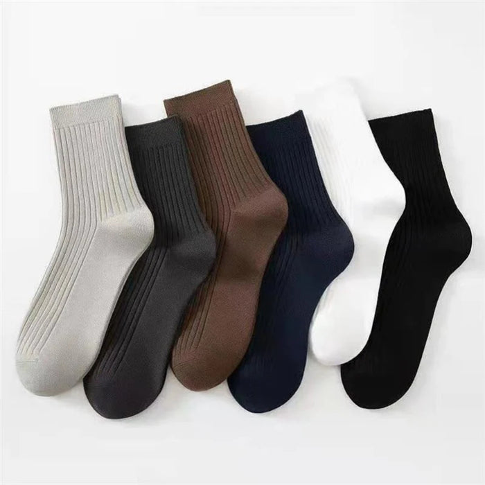 5 Pairs Men Solid Color Socks