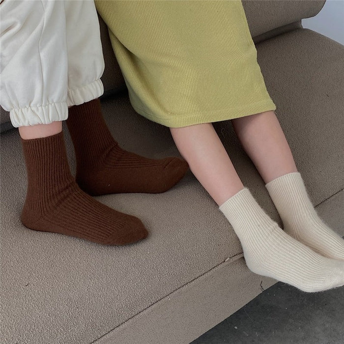 Women's Solid Cashmere Wool Socks