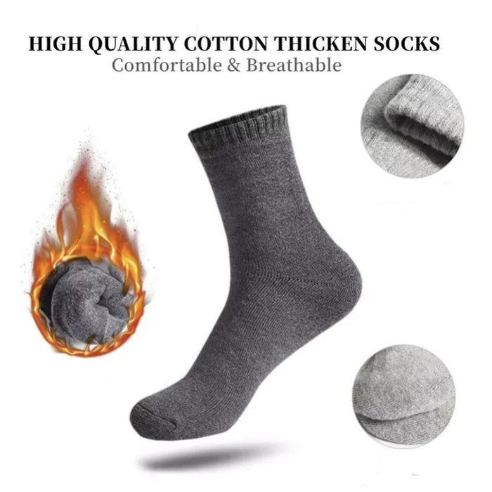 5 Pcs Winter Cotton Socks For Men