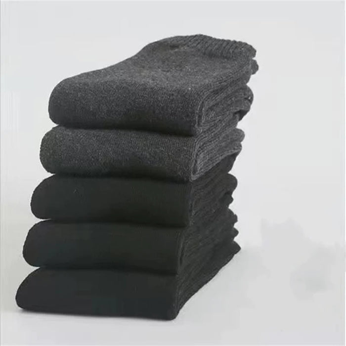 5 Pcs Winter Cotton Socks For Men